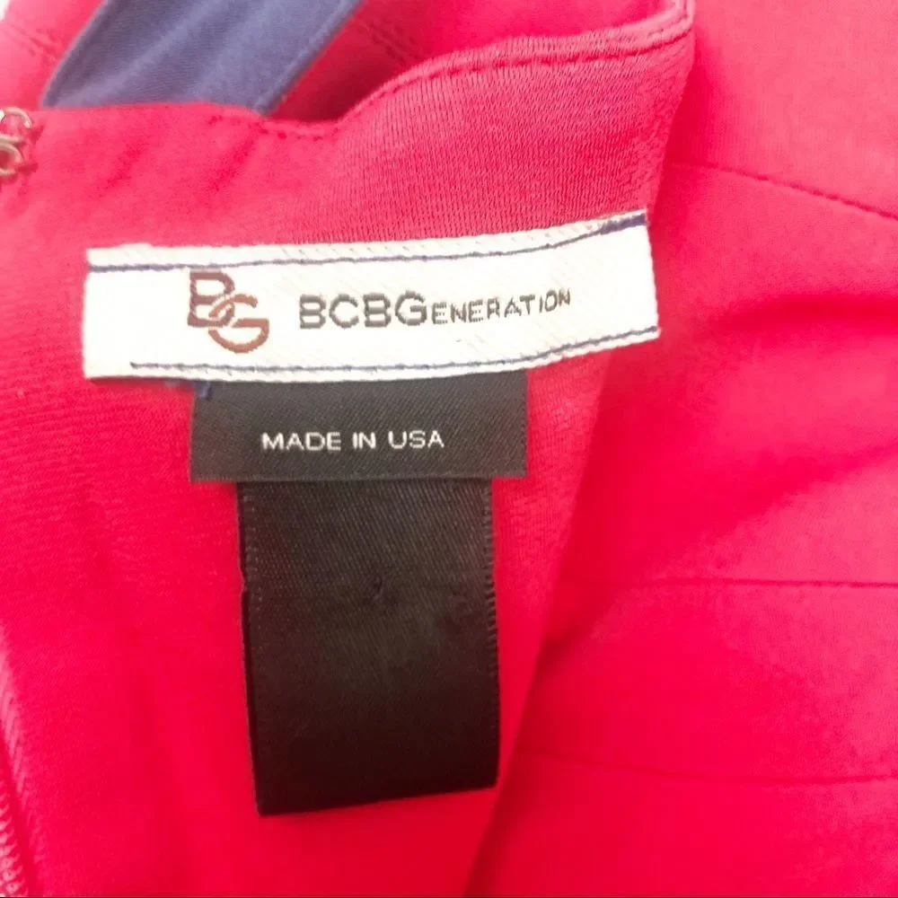 BCBGENERATION | Red Bustier Dress Strappy Small